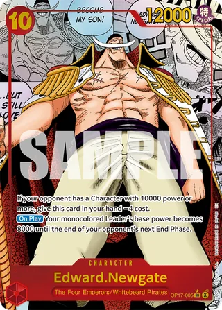 Edward.Newgate (Manga) #OP17-005-manga · The World's Strongest Warriors One Piece card