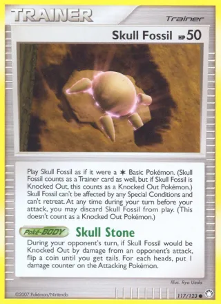 Skull Fossil card