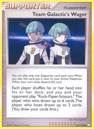 Team Galactic's Wager #115 · Mysterious Treasures Pokémon card