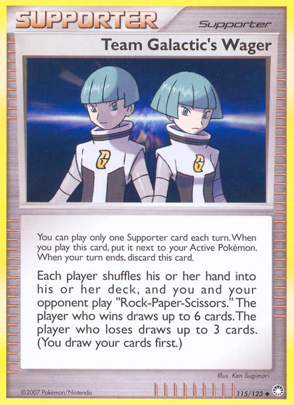 Team Galactic's Wager full card art