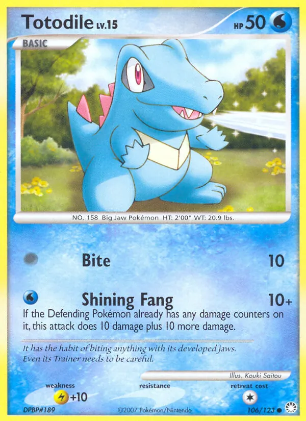 Totodile full card art