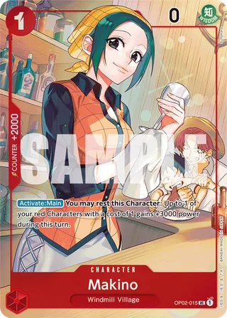 Makino (Japanese 1st Anniversary Set) #OP02-015-japanese-1st-anniversary-set · One Piece Promotion Cards One Piece card