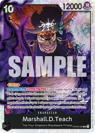 Marshall.D.Teach #OP09-093 · Emperors in the New World One Piece card