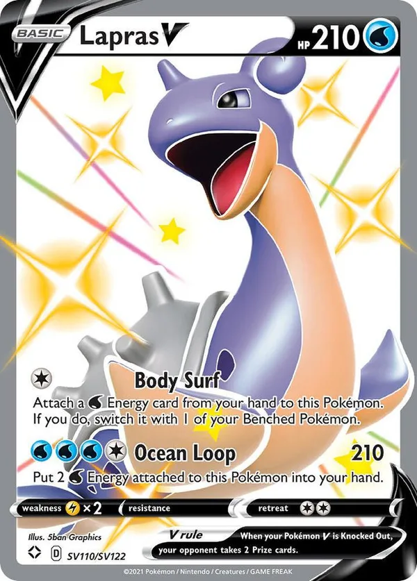Lapras V full card art