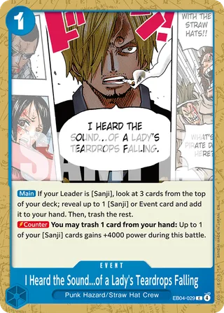 I Heard the Sound...of a Lady's Teardrops Falling #EB04-029 · The Azure Sea's Seven One Piece card