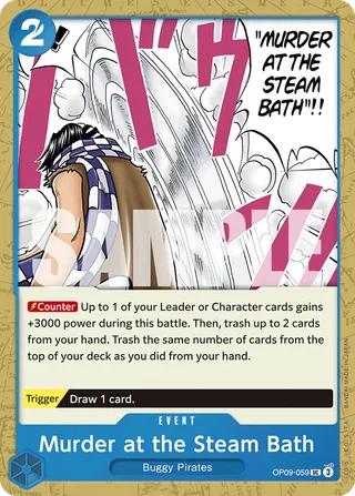 Murder at the Steam Bath #OP09-059 · Emperors in the New World One Piece card