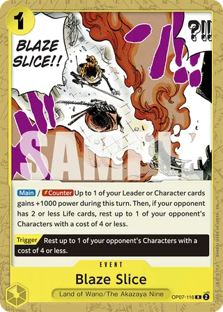 Blaze Slice (Premium Card Collection -Best Selection Vol. 5-) #OP07-116-premium-card-collection-best-selection-vol-5 · One Piece Promotion Cards One Piece card