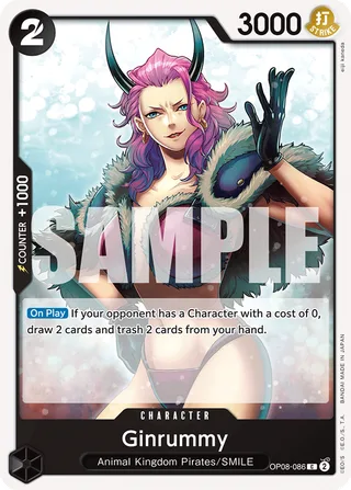 Ginrummy #OP08-086 · Two Legends Pre-Release Cards One Piece card