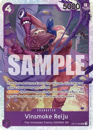 Vinsmoke Reiju #OP12-063 · Legacy of the Master One Piece card