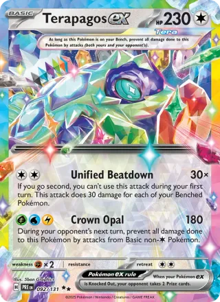 Terapagos ex #092 · Prismatic Evolutions Pokémon card