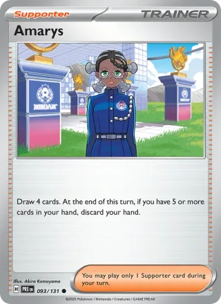 Amarys #093 · Prismatic Evolutions Pokémon card