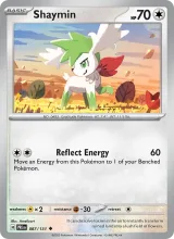 Shaymin · Prismatic Evolutions Pokémon card