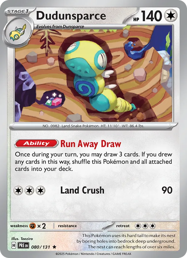 Dudunsparce full card art