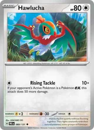 Hawlucha #089 · Prismatic Evolutions Pokémon card