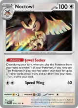 Noctowl · Prismatic Evolutions Pokémon card