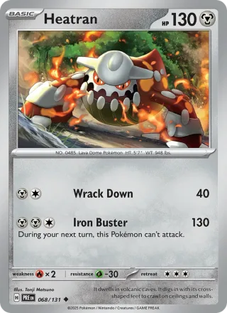Heatran #068 · Prismatic Evolutions Pokémon card