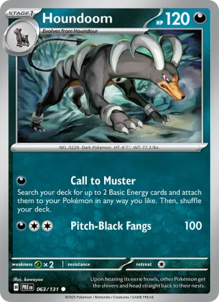 Houndoom #063 · Prismatic Evolutions Pokémon card