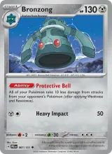 Bronzong · Prismatic Evolutions Pokémon card