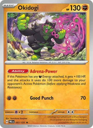 Okidogi #057 · Prismatic Evolutions Pokémon card