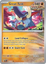 Great Tusk · Prismatic Evolutions Pokémon card