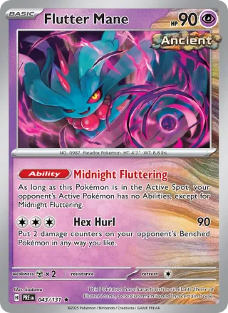 Flutter Mane #043 · Prismatic Evolutions Pokémon card
