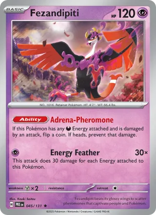 Fezandipiti #045 · Prismatic Evolutions Pokémon card