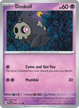 Duskull · Prismatic Evolutions Pokémon card