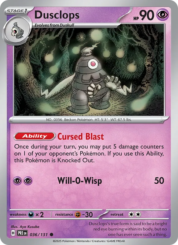 Dusclops full card art