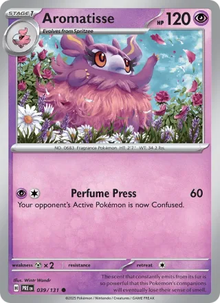 Aromatisse #039 · Prismatic Evolutions Pokémon card