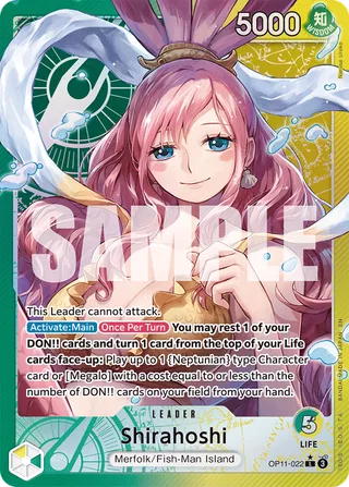 Shirahoshi (Alternate Art) #OP11-022-alternate-art · A Fist of Divine Speed One Piece card