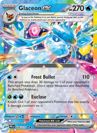 Glaceon ex #026 · Prismatic Evolutions Pokémon card