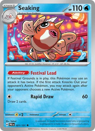 Seaking #021 · Prismatic Evolutions Pokémon card