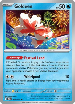 Goldeen #020 · Prismatic Evolutions Pokémon card