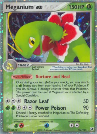 Meganium ex #106 · Unseen Forces Pokémon card