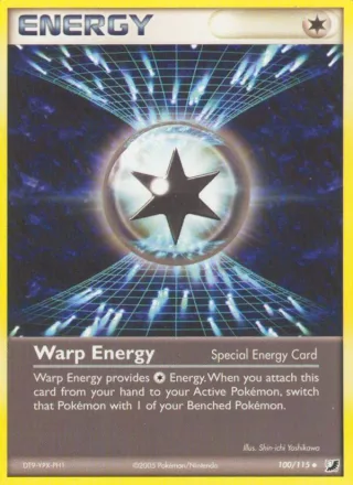 Warp Energy #100 · Unseen Forces Pokémon card
