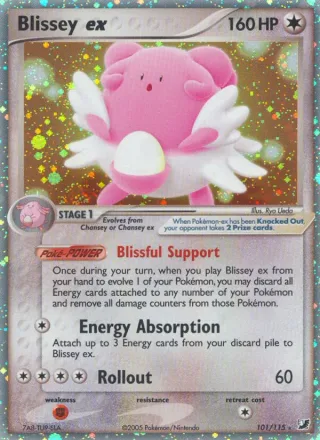 Blissey ex #101 · Unseen Forces Pokémon card