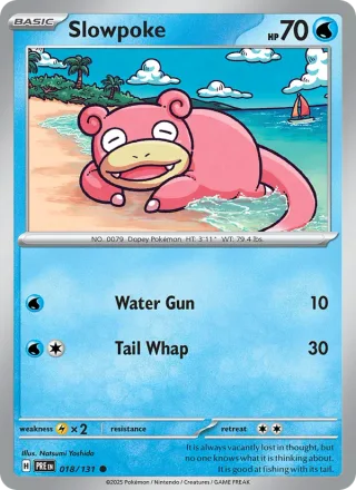 Slowpoke #018 · Prismatic Evolutions Pokémon card