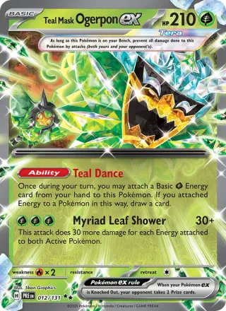 Teal Mask Ogerpon ex #012 · Prismatic Evolutions Pokémon card