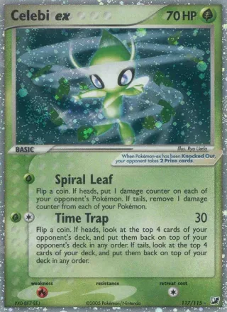 Celebi ex #117 · Unseen Forces Pokémon card