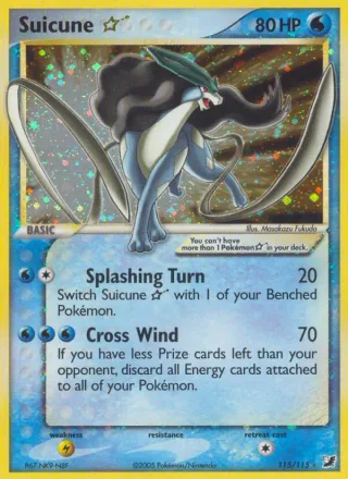 Suicune ☆ #115 · Unseen Forces Pokémon card