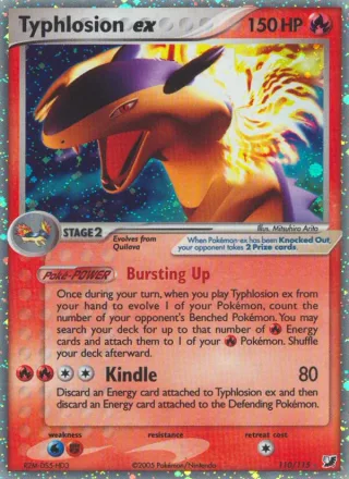 Typhlosion ex #110 · Unseen Forces Pokémon card