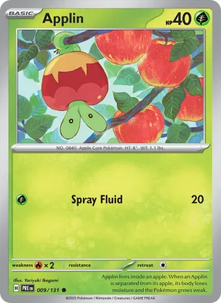 Applin #009 · Prismatic Evolutions Pokémon card
