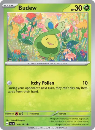 Budew #004 · Prismatic Evolutions Pokémon card