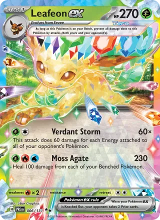 Leafeon ex #006 · Prismatic Evolutions Pokémon card