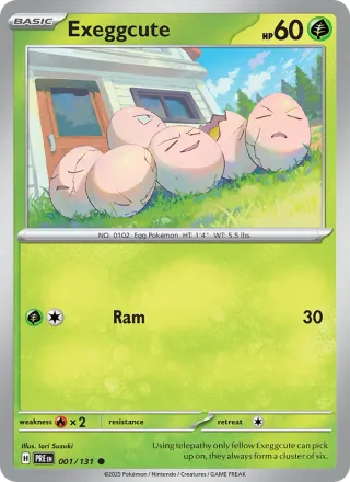 Exeggcute #001 · Prismatic Evolutions Pokémon card