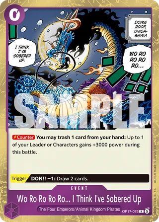 Wo Ro Ro Ro Ro... I Think I've Sobered Up #OP17-076 · The World's Strongest Warriors One Piece card