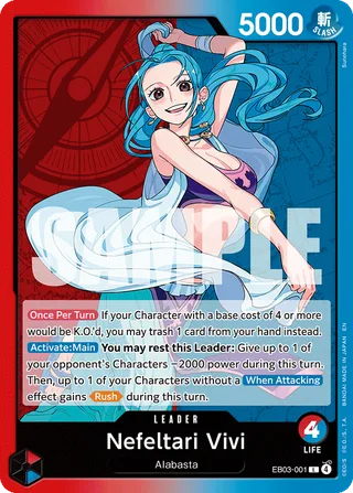 Nefeltari Vivi #EB03-001 · Extra Booster: One Piece Heroines Edition One Piece card