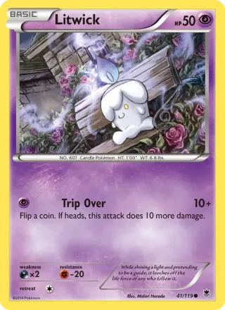Litwick #41 · Phantom Forces Pokémon card