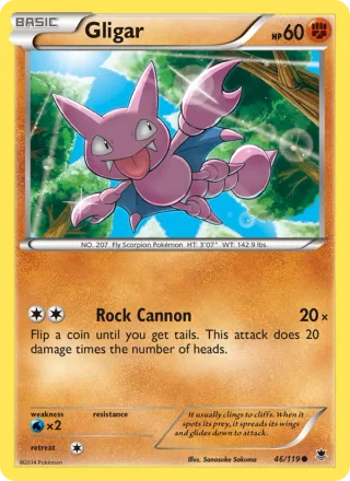 Gligar #46 · Phantom Forces Pokémon card