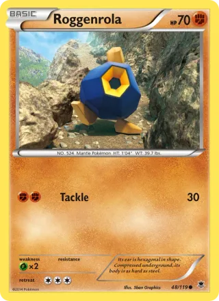 Roggenrola #48 · Phantom Forces Pokémon card